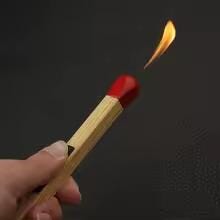 Matchstick-style lighter – Refillable decorative lighter - 1 Pc
